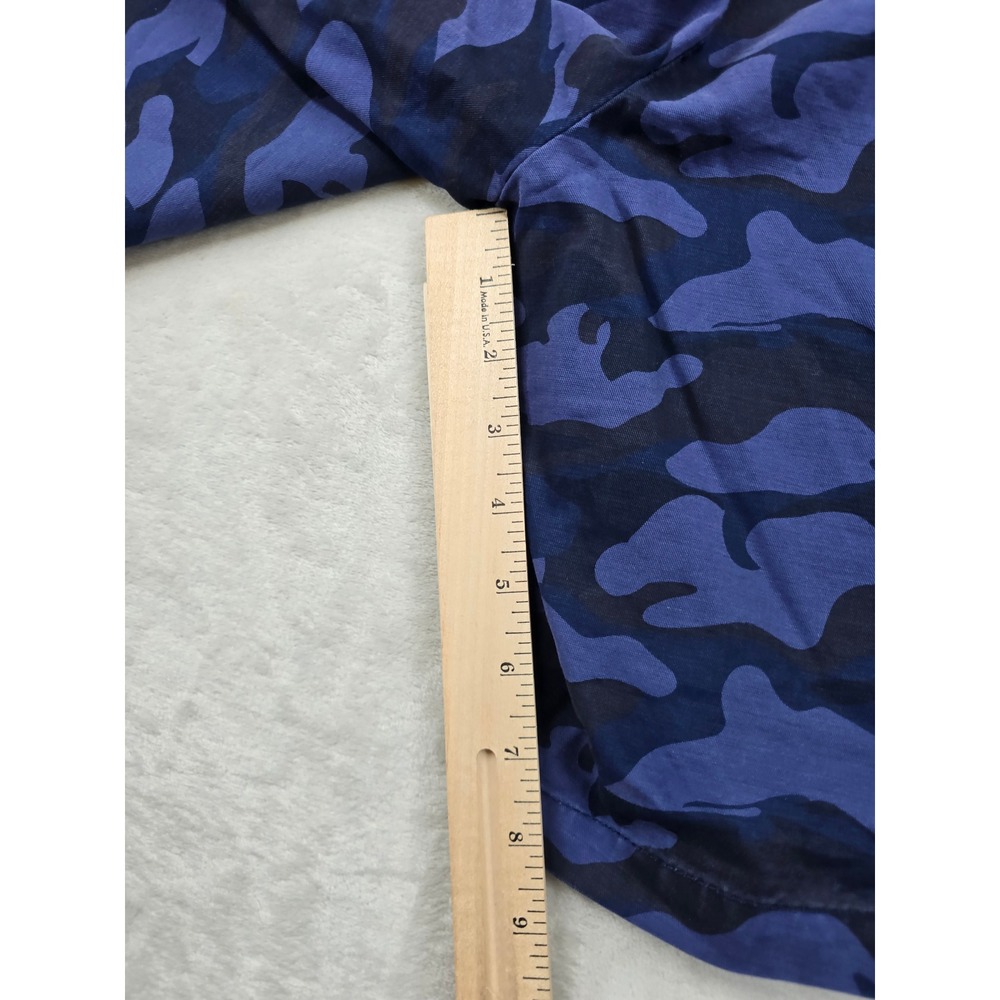 Gap Shorts Womens 12 Blue Camo Cotton Boyfriend Roll-Up Khakis NEW - Picture 9 of 10